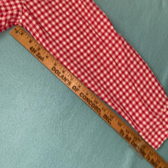 JONES NEW YORK tie front button up long roll up tab sleeve gingham NEW size L - Picture 10 of 12